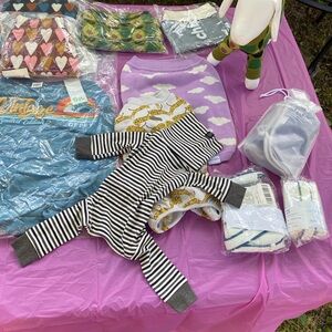 Striped Baby Onesie with Gray Accents